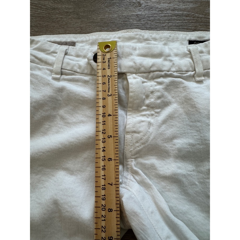 Citizens of Humanity White Bermuda Stretch Denim Shorts Size 28 Style 902-133 - Picture 9 of 10